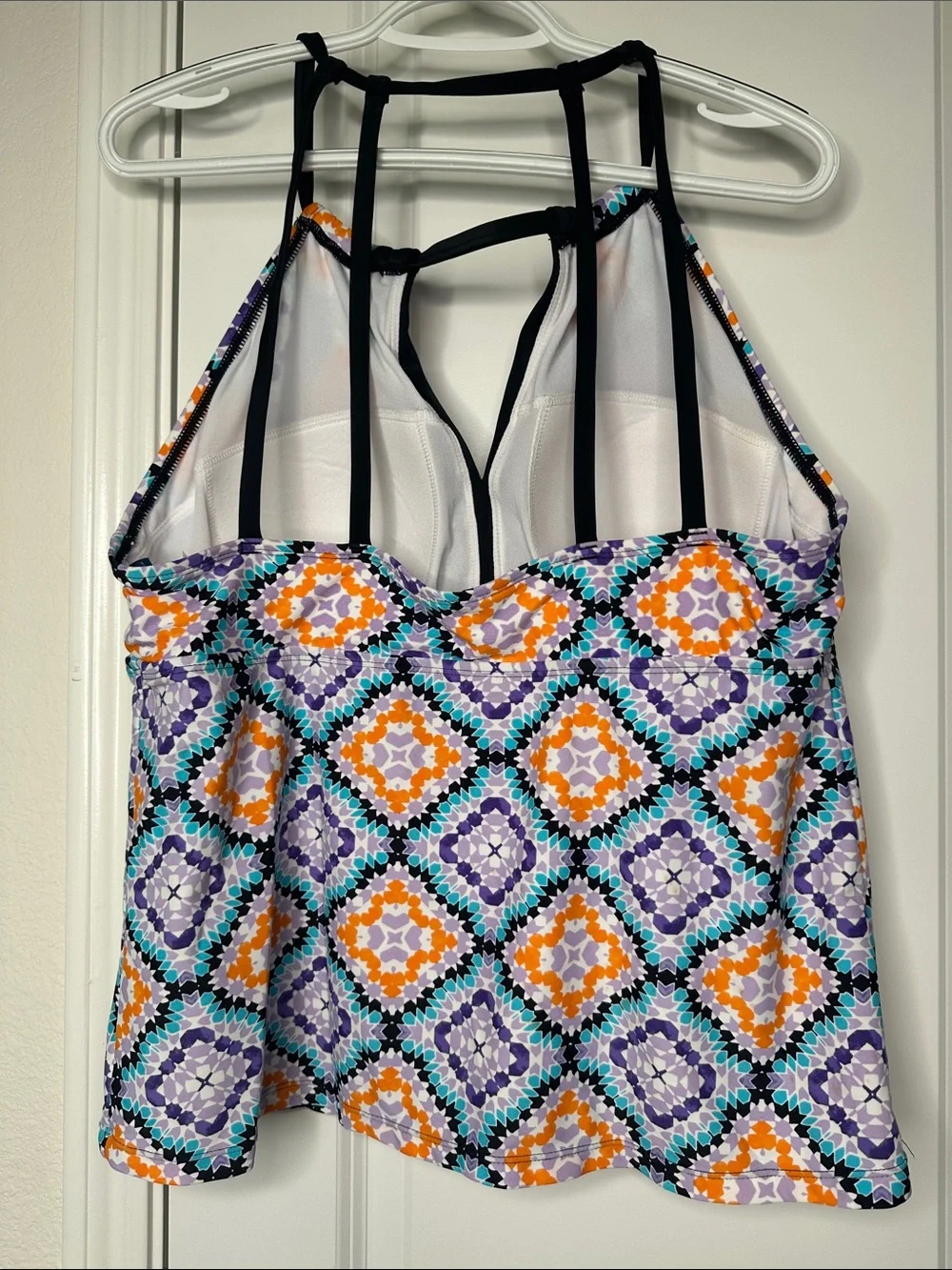 South Point Printed Tankini Swim Top with Swim Shorts